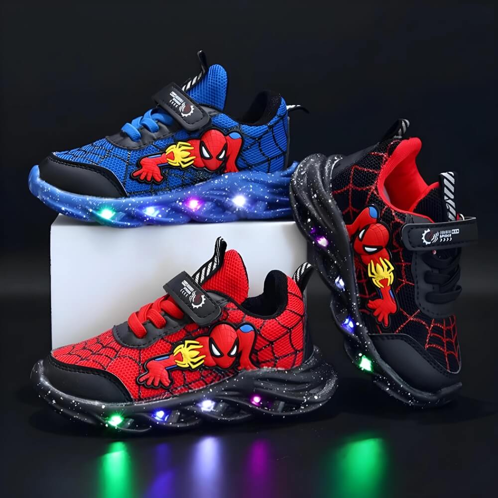 SpiderSteps™ – LED-skor för barn med superkraft