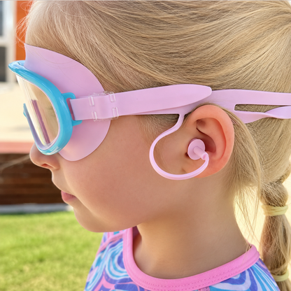 SplashBuddy™ – Schwimmbrille für Kinder mit Ohrenschutz