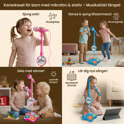 Mikrofon med stativ för barn
